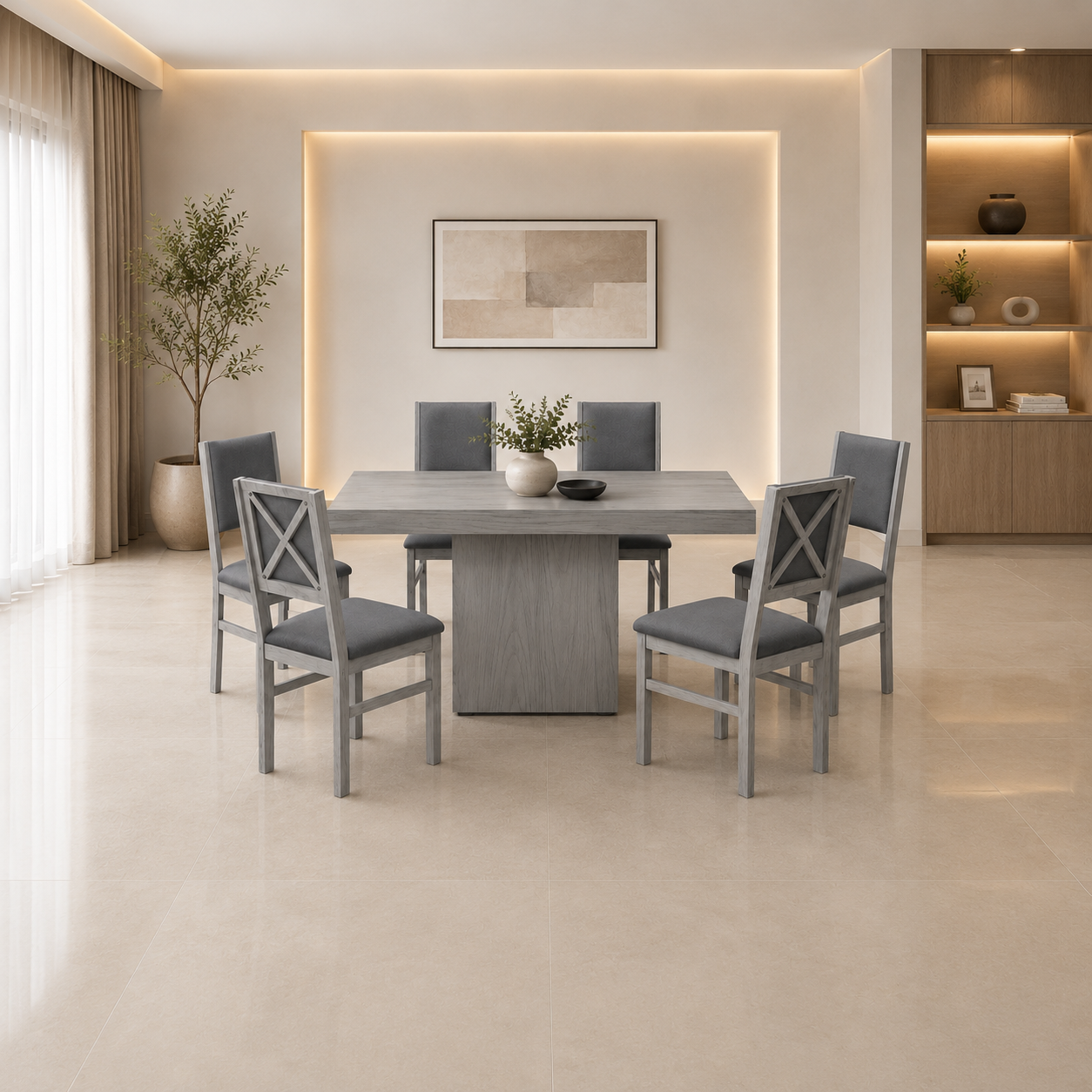 Antecomedor de 6 Careto Elis Delfín